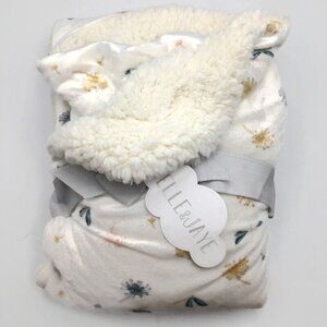 Elle & Jaye FLY HIGH DRAGONFLY Baby Blanket Minky Sherpa Cream Boy or Girl NEW